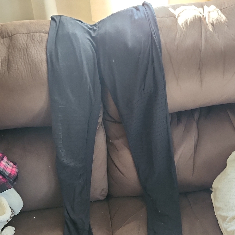 Planet Gold Black Leggings